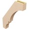 Ekena Millwork 3-inch W x 18-inch D x 24-inch H Balboa Rough Cedar Woodgrain TimberThane Knee Brace, Primed BRCUR03X18X24BOARCPR - alternate 4